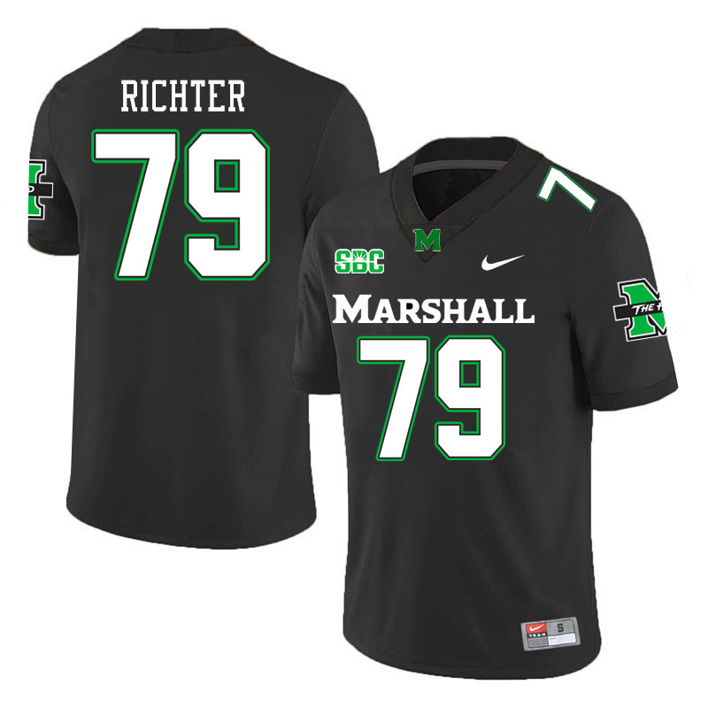 Men #79 Christian Richter Marshall Thundering Herd SBC Conference College Football Jerseys Stitched-